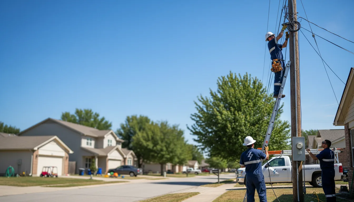 Residential electrician providing installation services in Bolivar, OH